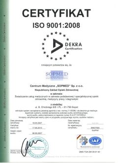 Certyfikat ISO mini